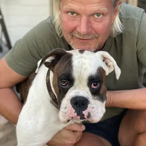 Frank Weber mit Hund
