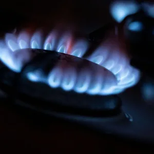 Eine Gasflamme als Symbolfoto