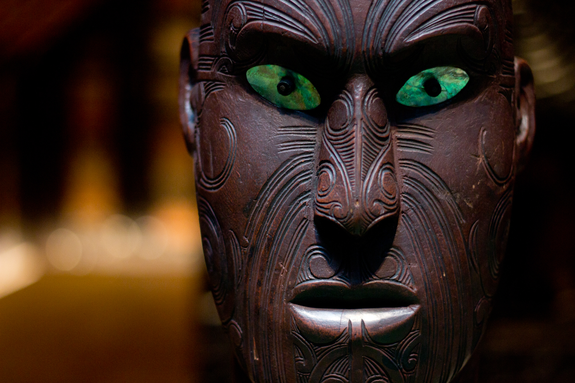 Diese Maske der Maori ist vermutlich mehr als 200 Jahre alt und gehört zum Bestand des Museums am Rothenbaum.