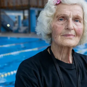Schwimmlehrerin Helga Wendt