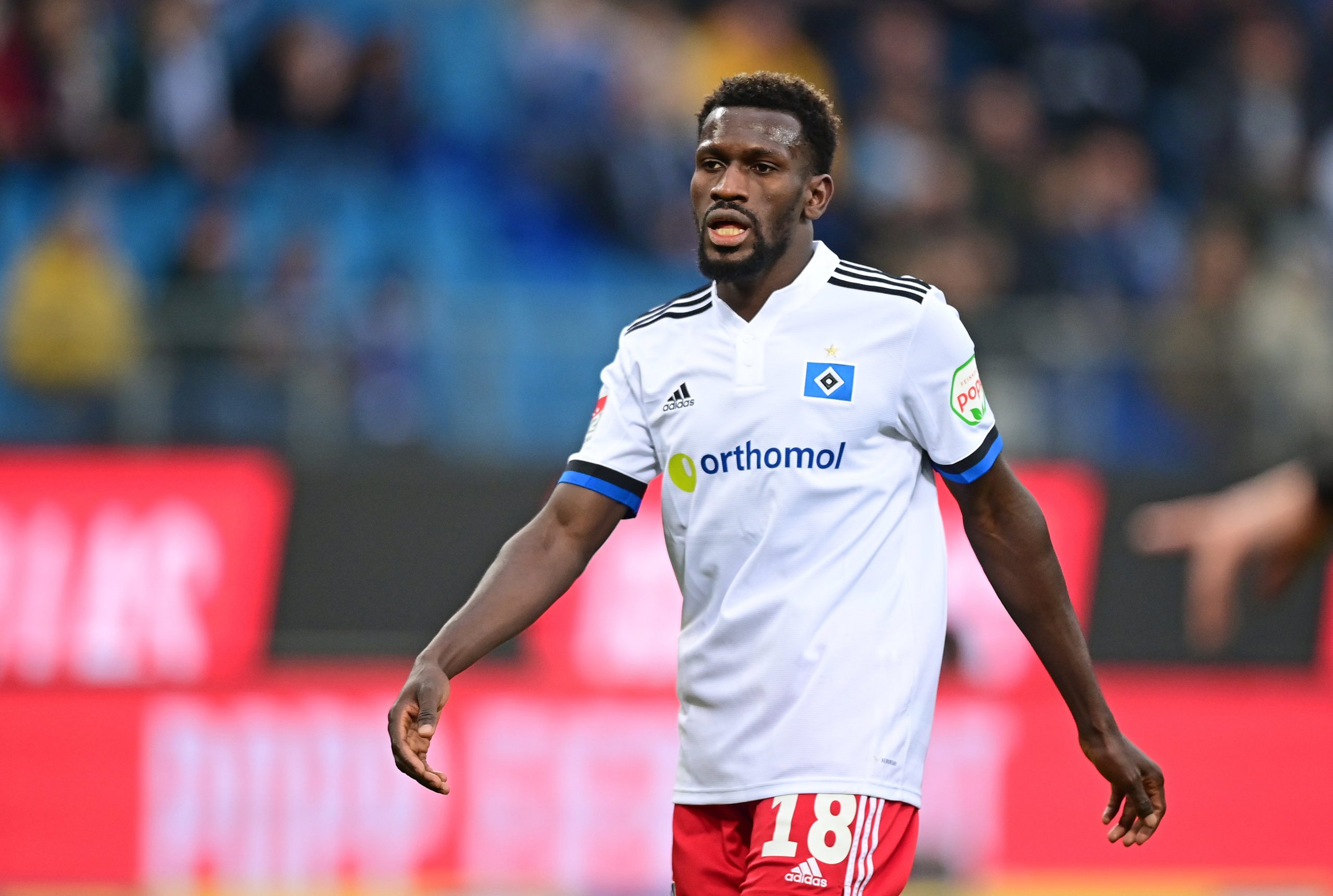 Bakery Jatta im letzten HSV-Heimspiel gegen Ingolstadt