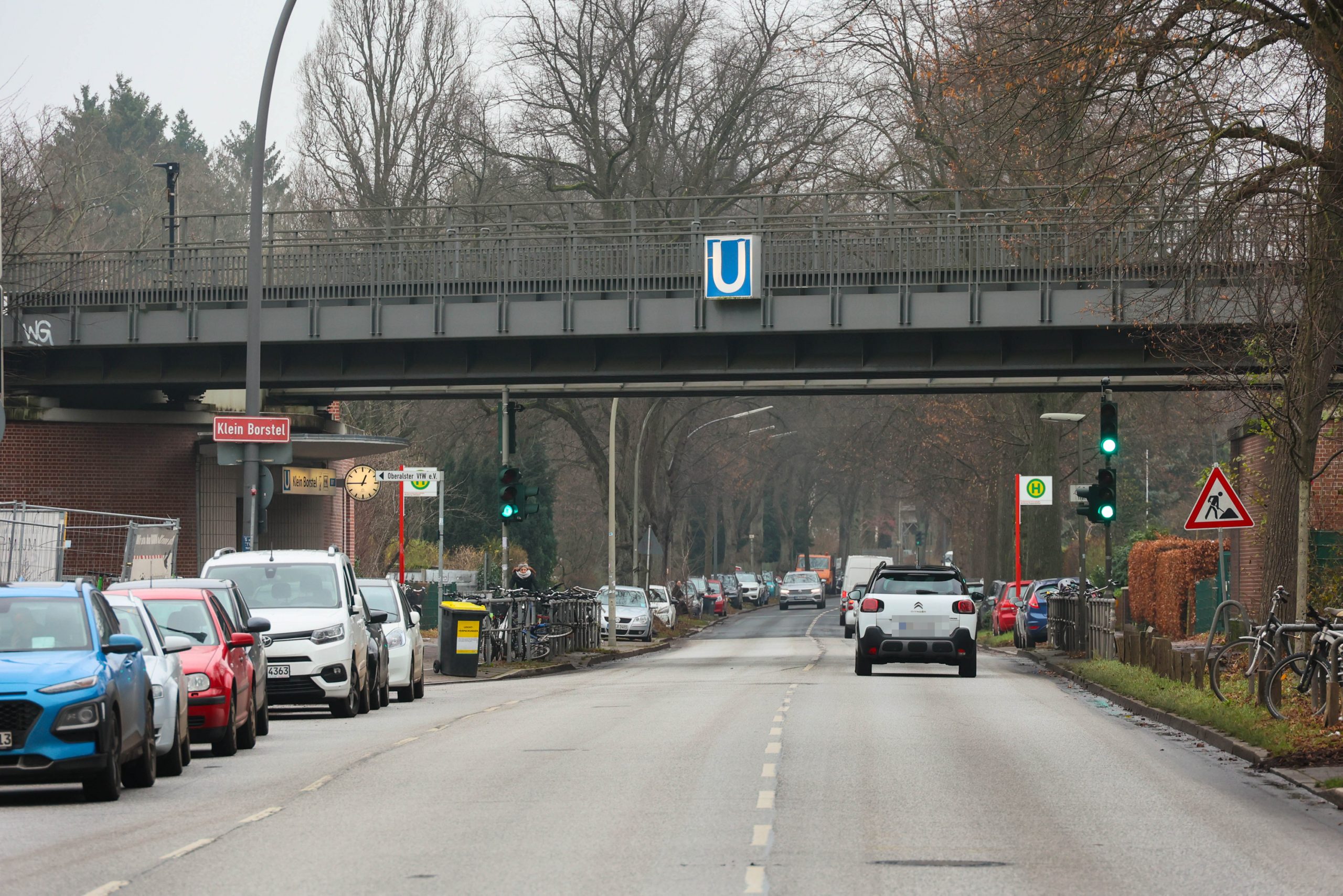 Die Wellingsbütteler Landstraße in Klein Borstel sollte ursprünglich für fünf Jahre vollgesperrt werden.
