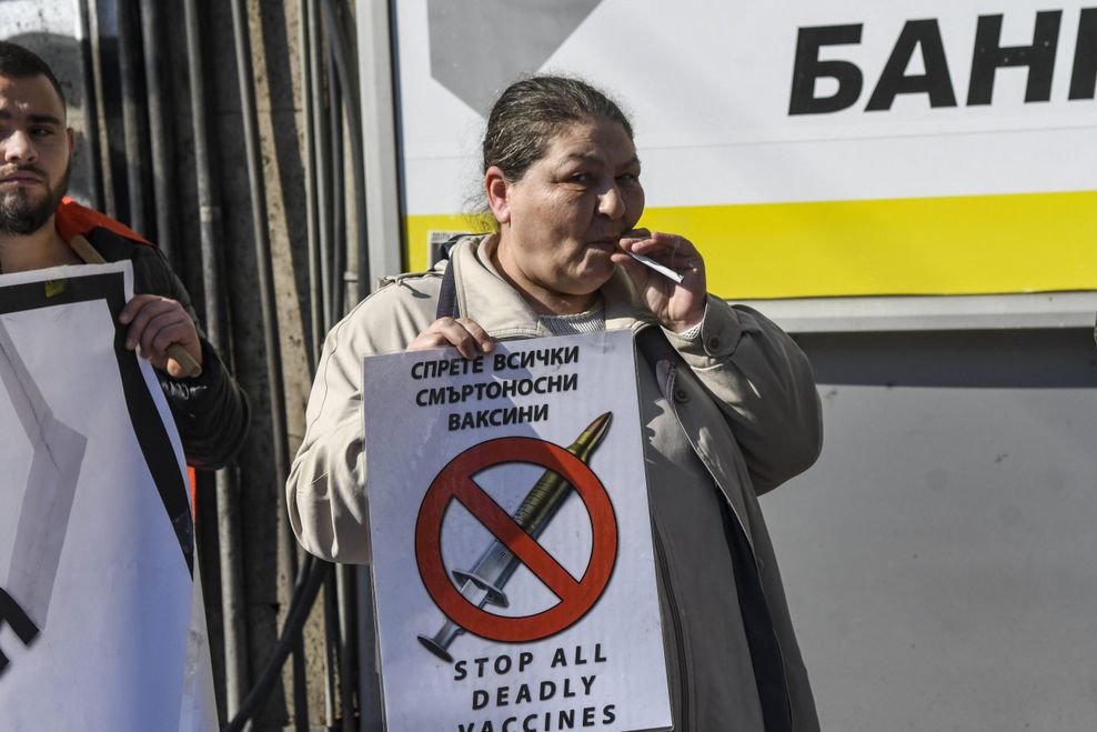 Corona Protest in Bulgarien