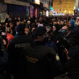 Corona Protest in Kroatien