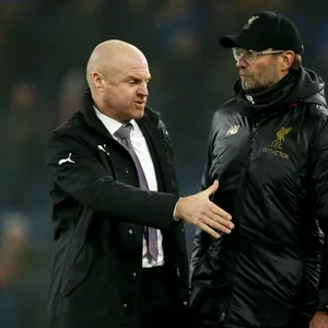 Sean Dyche (l.) und Jürgen Klopp