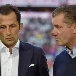 Hasan Salihamidzic vom FC Bayern München und Michael Zorc vom BVB
