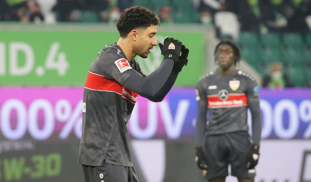 Omar Marmoush vom VfB Stuttgart gegen den VfL Wolfsburg