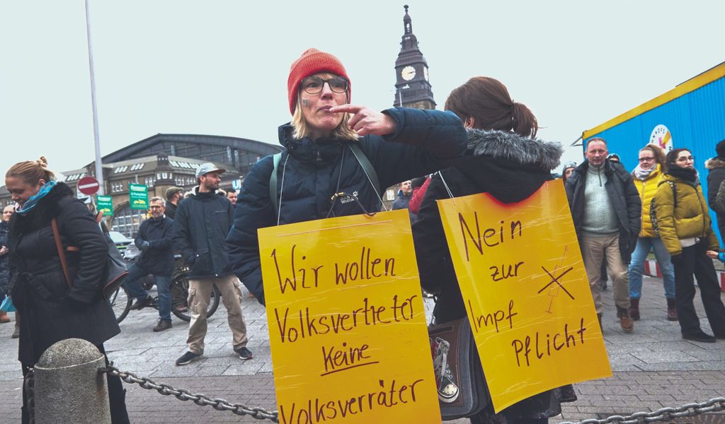 Demo Hamburg Impfgegner