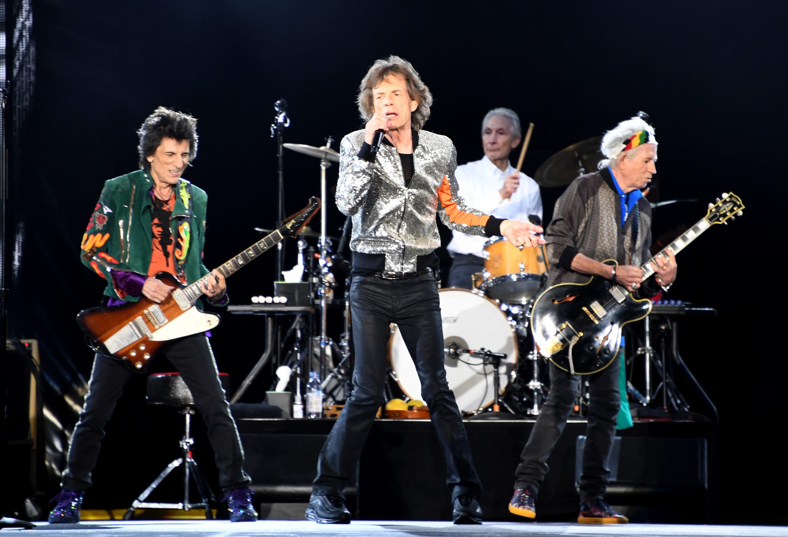 Die Rolling Stones 2017 auf der Bühne im Hamburger Stadtpark.