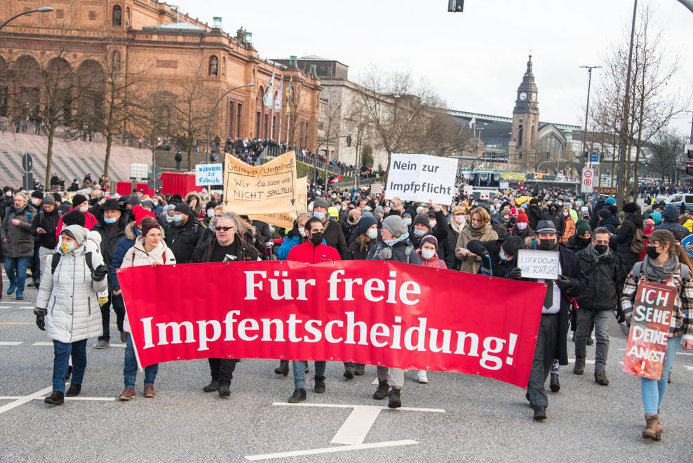 Corona-Demo Hamburg