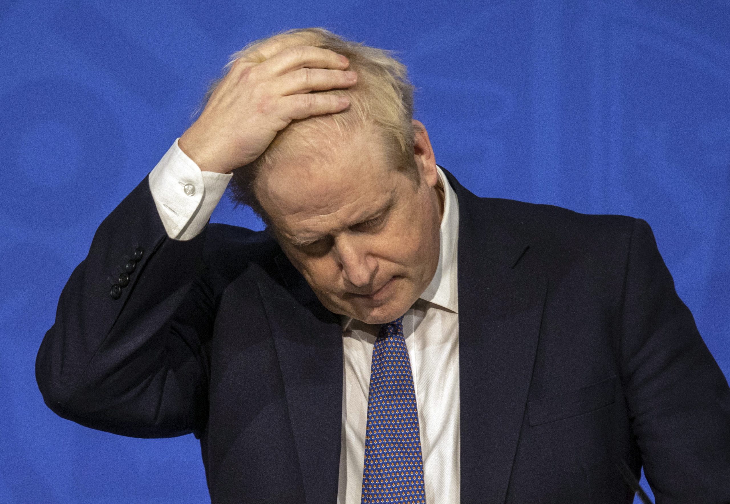 Boris Johnson, Premierminister von Großbritannien, muss sich wegen der „Partygate“-Affäre mit Rücktrittsforderungen auseinandersetzen.