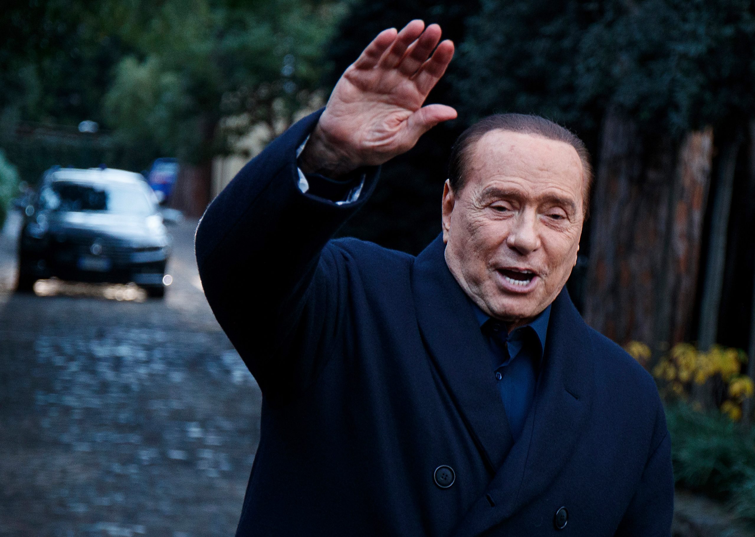 Silvio Berlusconi, ehemaliger Ministerpräsident von Italien und Parteichef der Forza Italia