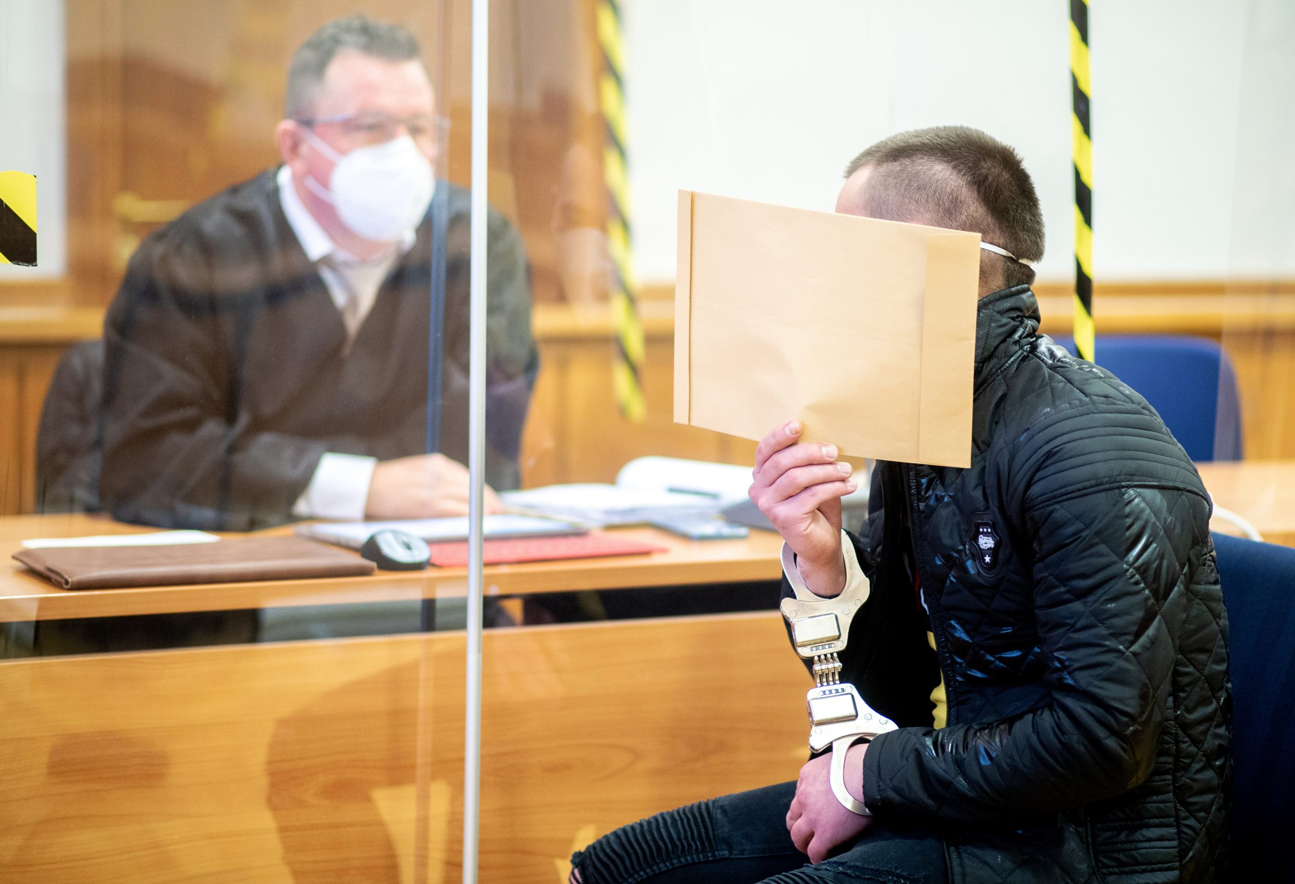 Angeklagter im Prozess wegen Totschlags am Landgericht Oldenburg