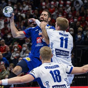Nikola Karabatic bei der Handball-EM gegen Island