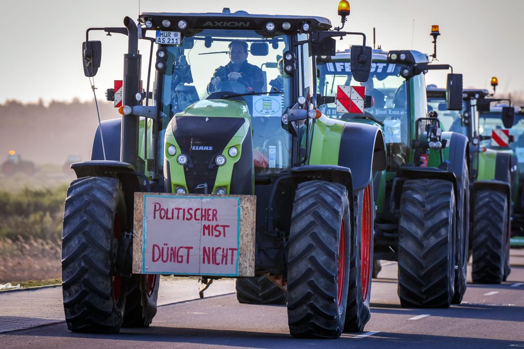 Protest von Landwirten