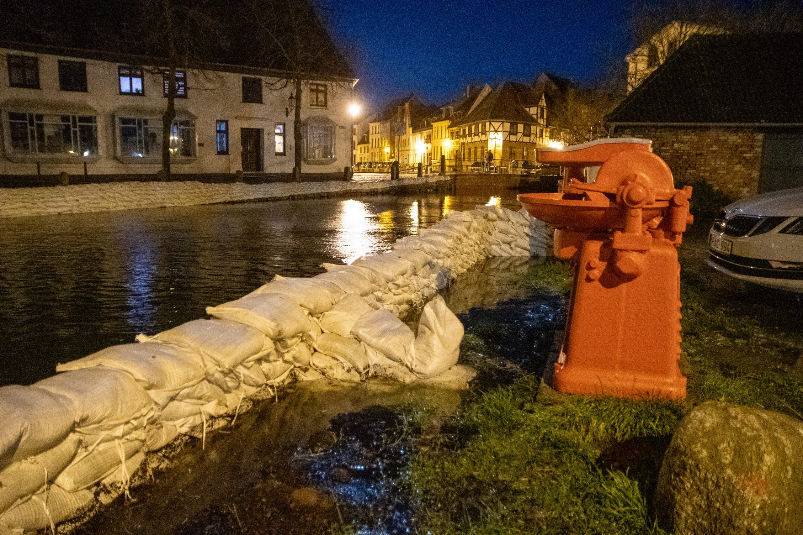 Überschwemmung in Wismar