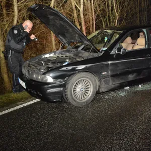 Die Polizei stoppte die Flucht durch ein Ramm-Manöver und nahm die Insassen fest.