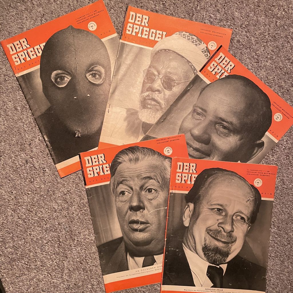 Bekannt ist „Der Spiegel“ für seine Cover. Hier Beispiele aus den 50er-Jahren.