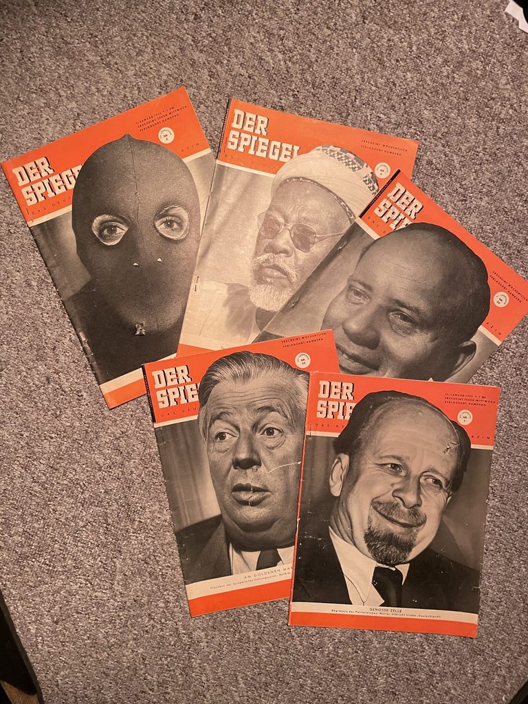 Bekannt ist „Der Spiegel“ für seine Cover. Hier Beispiele aus den 50er-Jahren.