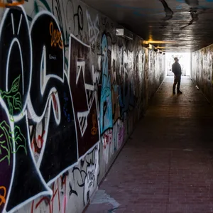 Unheimlicher Fußgängertunnel