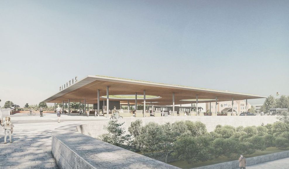 Der Baustart des neuen ZOB in Harburg ist für Frühjahr 2022 geplant.