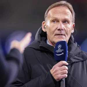 BVB-Boss Watzke gibt ein Interview bei einem Champions League-Spie