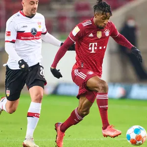 Kingsley Coman im Spiel gegen den VFB Stuttgart.