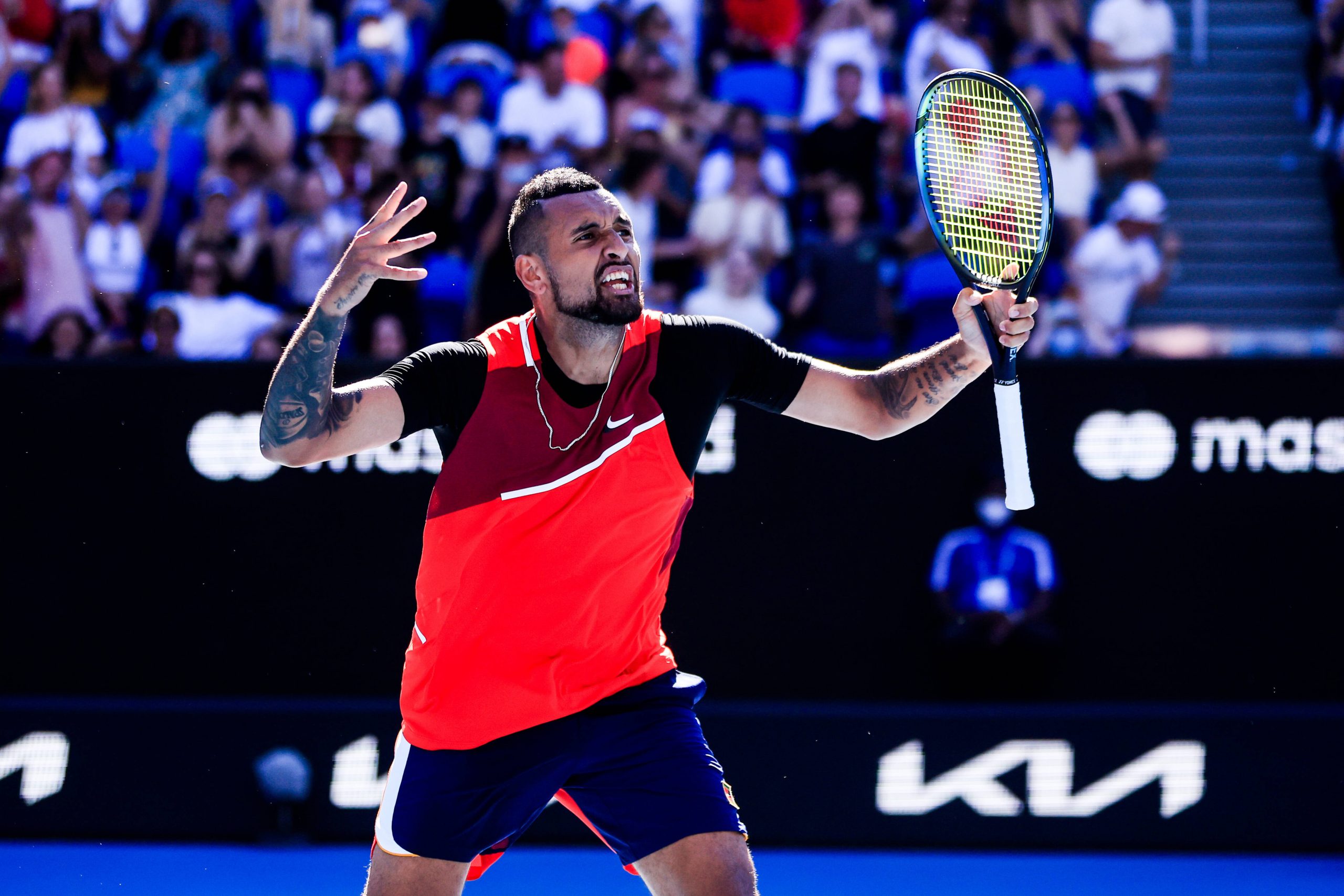 Kyrgios polarisiert bei den Australien Open.