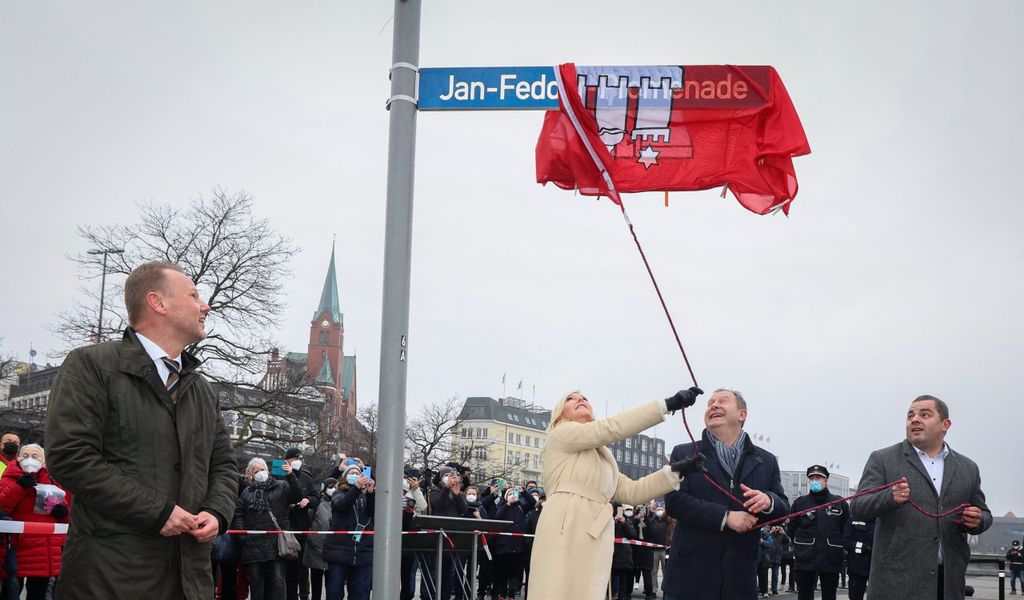 Jan-Fedder-Promenade wird eingeweiht