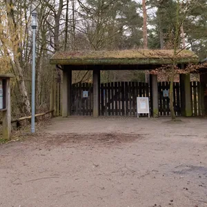 Eingang zum Wildgehege Klövensteen