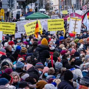 Demonstration gegen Corona-Maßnahmen