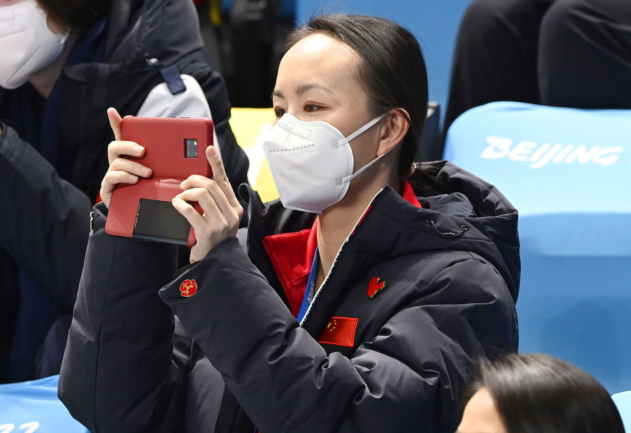 Tennis-Star Peng Shuai besuchte einige Wettkämpfe der Olympischen Spiele in Peking.