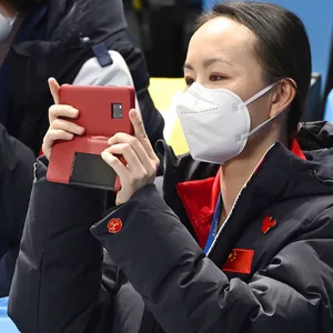 Tennis-Star Peng Shuai besuchte einige Wettkämpfe der Olympischen Spiele in Peking.