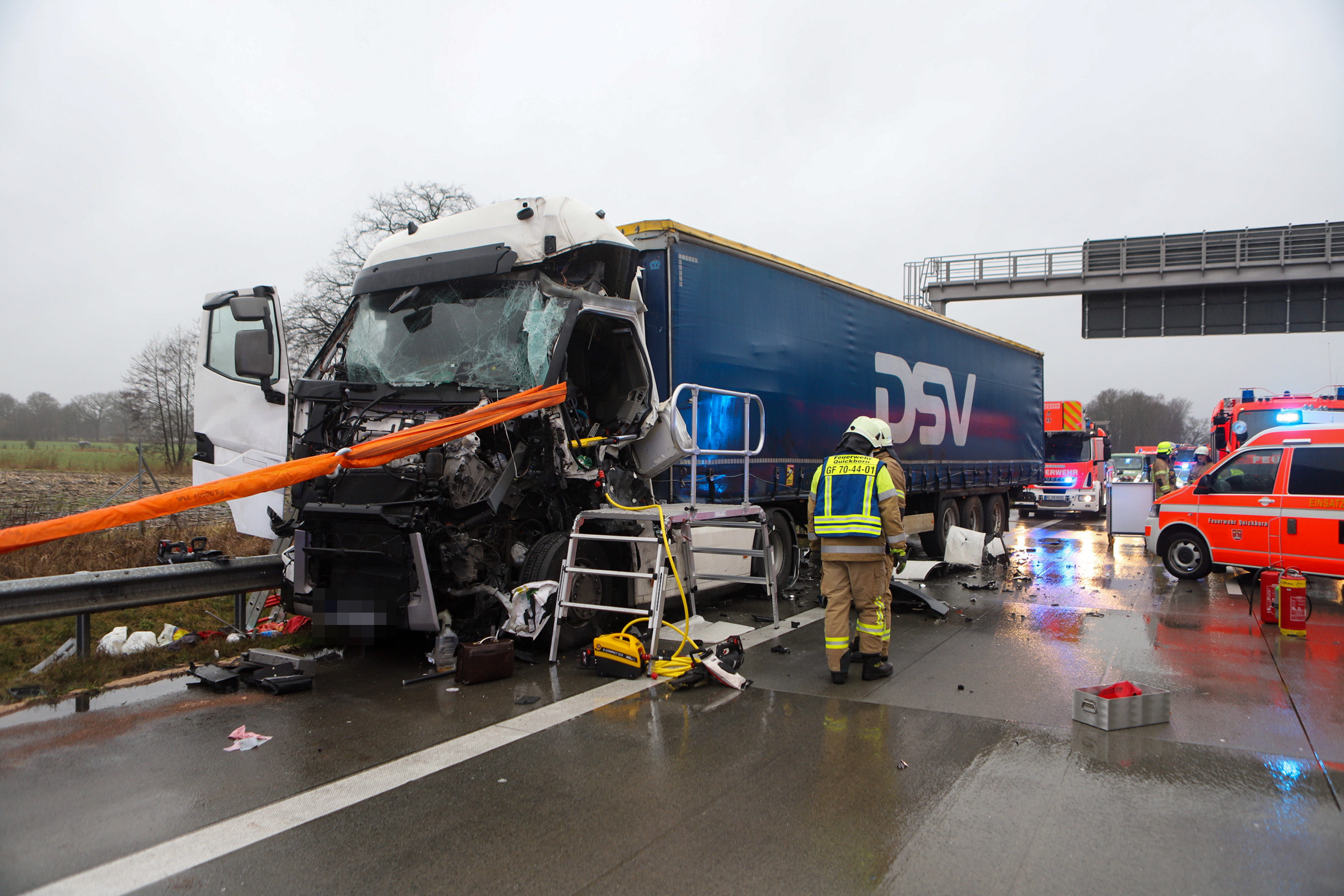 Auf der A7 kurz vor Hamburg kam es zu einem tödlichen Verkehrsunfall.