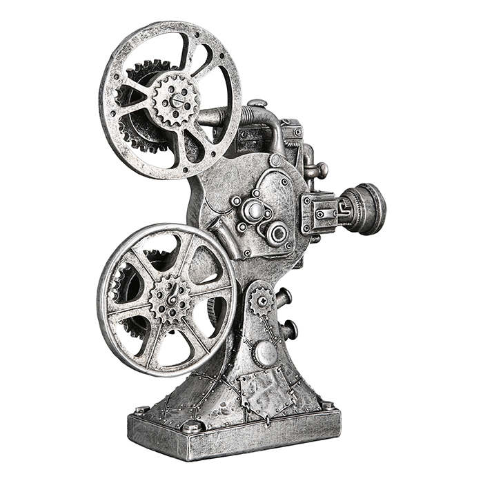 Deko-Skulptur „Steampunk-Camera“ aus Kunststein