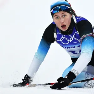 Ukaleq Slettemark wurde beim olympischen Biathlon-Sprint 65.
