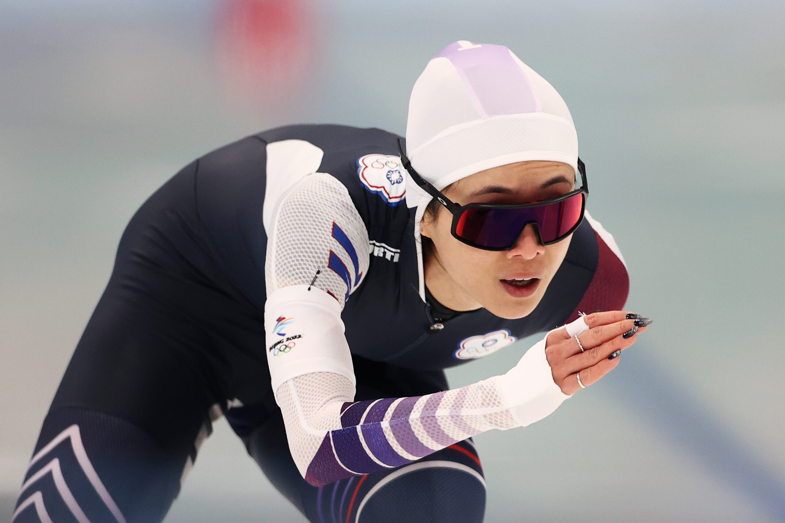 Die taiwanische Eiskunstläuferin Huang Yu-ting ist in der Kritik wegen eines chinesischen Trainingsanzugs.