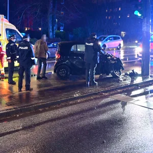 Unfallstelle an der Kollaustraße.