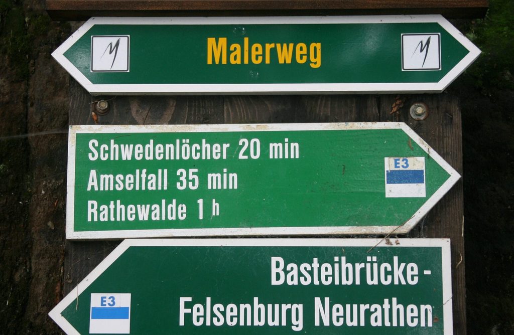 Schild Malerweg