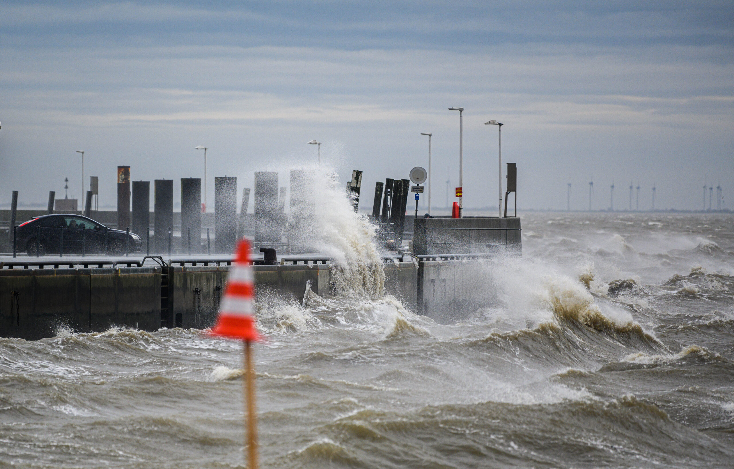 Sturm an der Nordseeküste (Archivbild).