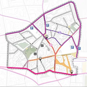 Variante 1: Umbau mit den geringsten Eingriffen und beschränkt auf das Kerngebiet.