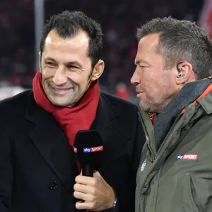 Hasan Salihamidzic (l.) und Lothar Matthäus