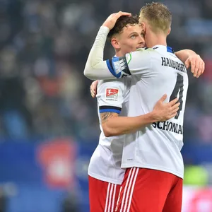 HSV-Profis Moritz Heyer und Sebastian Schonlau