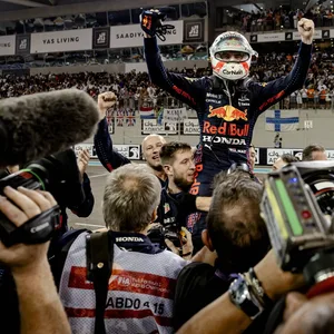 Max Verstappen bei seinem WM-Sieg 2021.