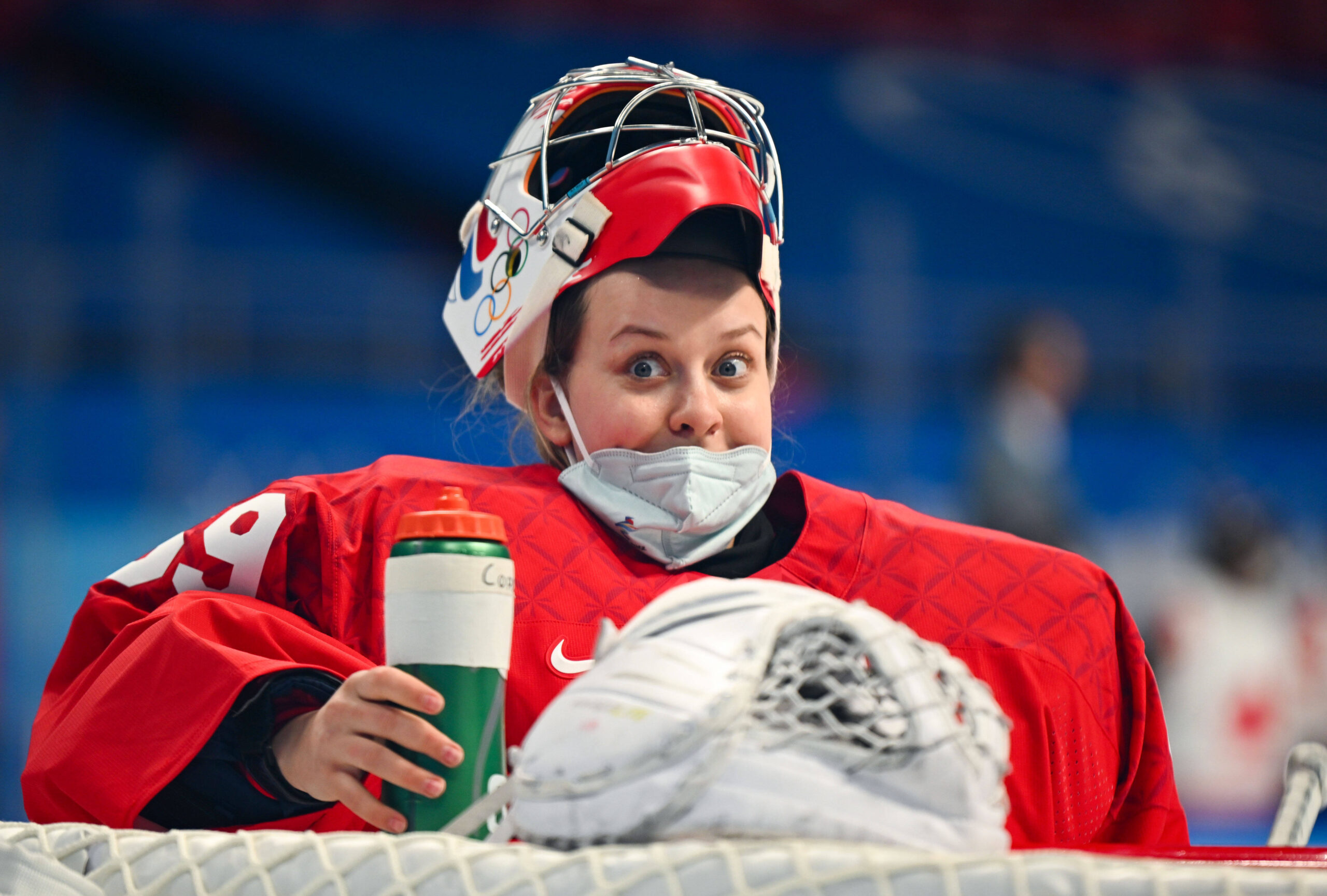Maria Sorokina, die russische Eishockey-Torhüterin