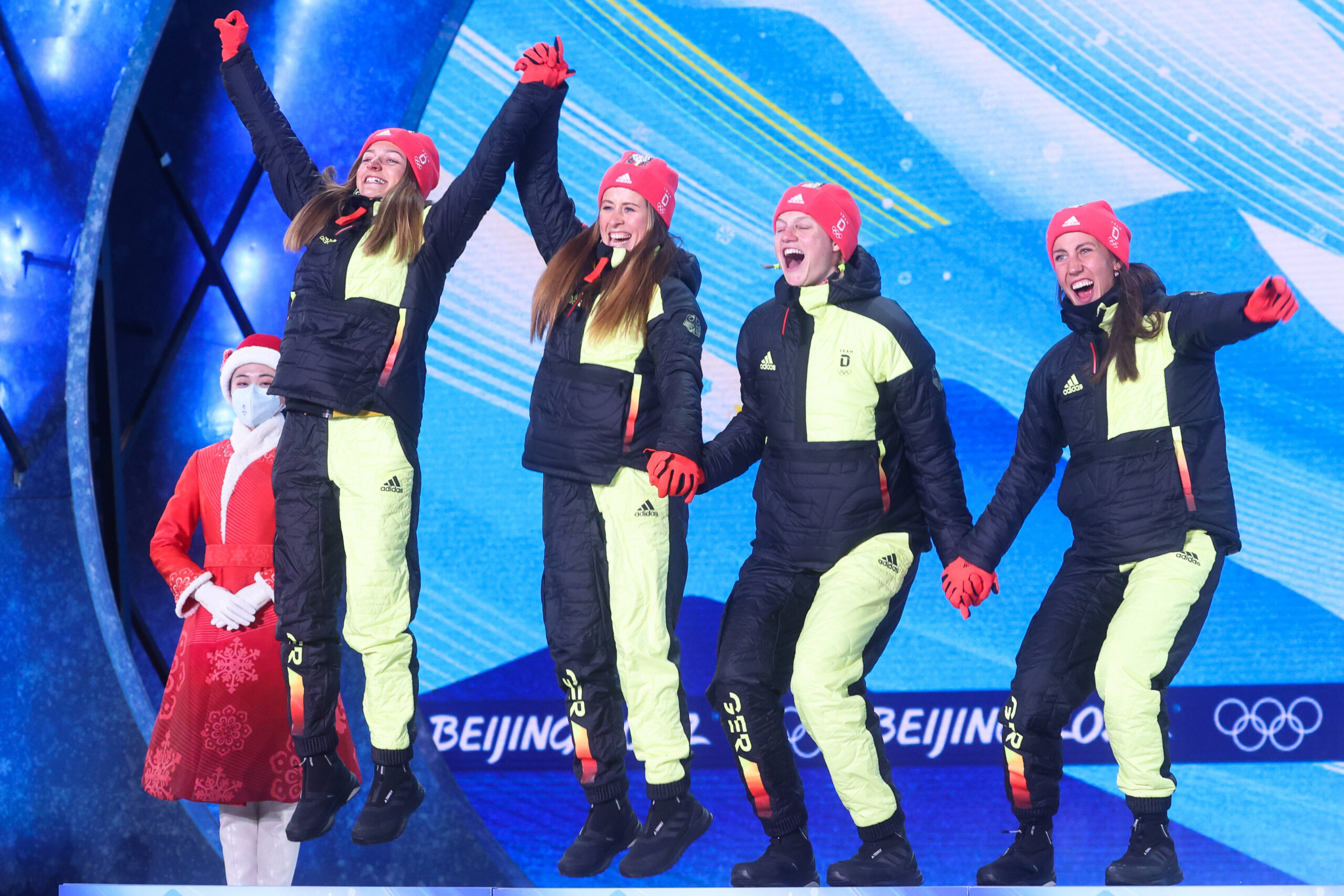 Deutsche Langläuferinnen bei Olympia