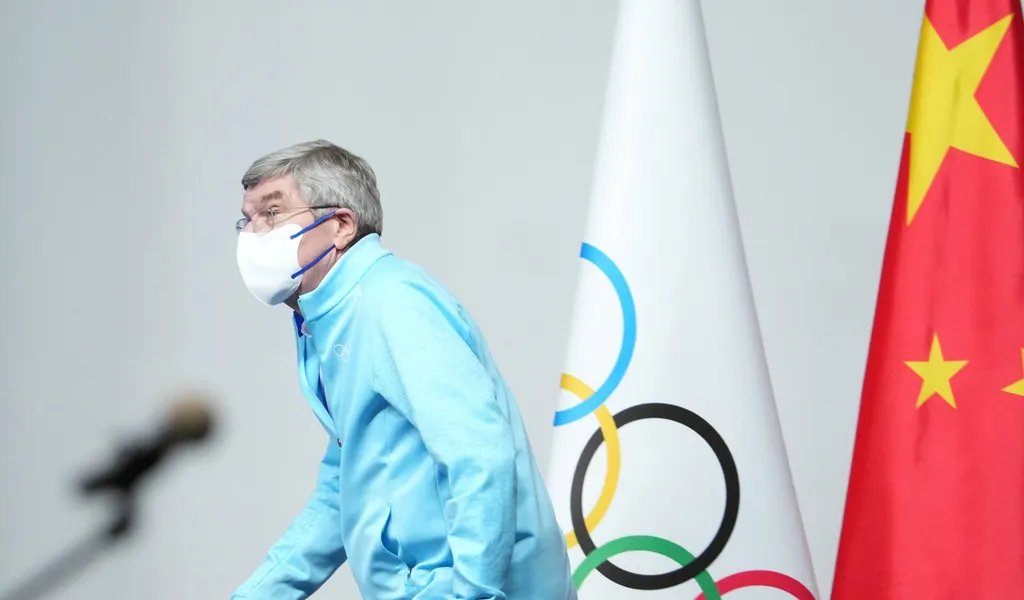 IOC-Präsident Thomas Bach bei der Abschluss-Pressekonferenz. Er spricht von „erfolgreichen Spielen“.