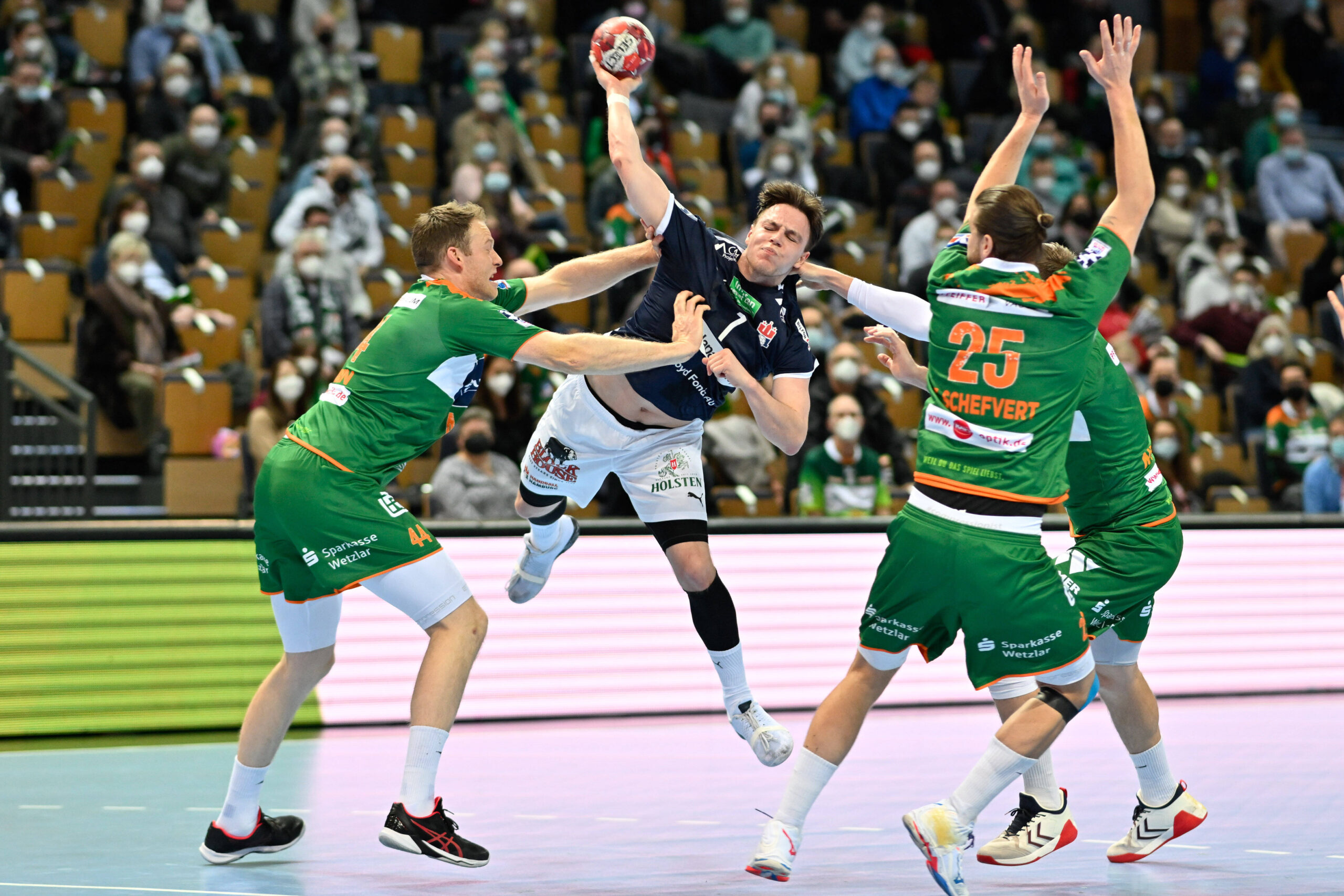Hamburg Handball Leif Tissier in Wetzlar