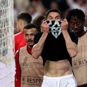 Roman Yaremchuk beim Torjubel für Benfica
