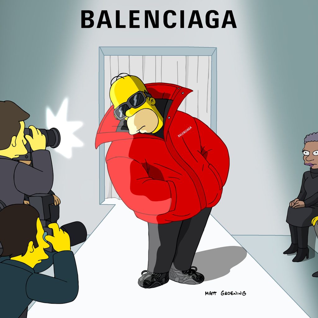 Homer Simpson in Balenciaga Outfit